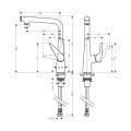 Змішувач для кухні Hansgrohe Talis Select S 72820000 - Фото 1